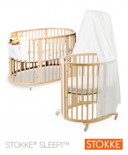 ŁÓŻECZKO MINI+ŚREDNIE STOKKE® SLEEPI® NATURAL