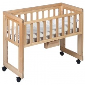 ŁÓŻECZKO DOSTAWNE BED-SIDE CRIB NATURAL