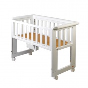 ŁÓŻECZKO DOSTAWNE BED-SIDE CRIB WHITE