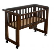 ŁÓŻECZKO DOSTAWNE BED-SIDE CRIB WALNUT